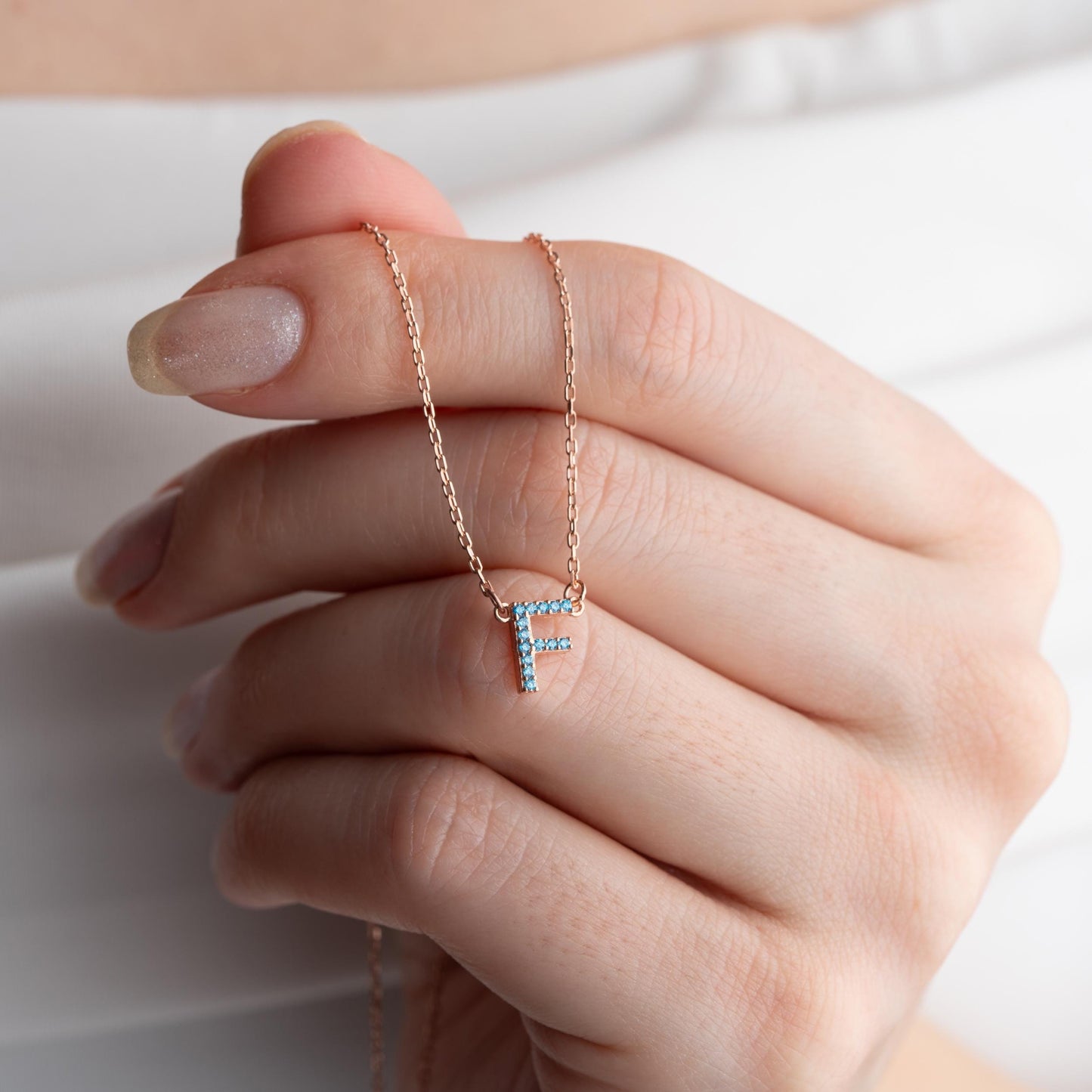 Letter Initial Necklace,Minimalist Bubble Charm Jewelry,Personalized Name Necklace, Birthday Gift for Her, Necklace for Women,Charm Necklace