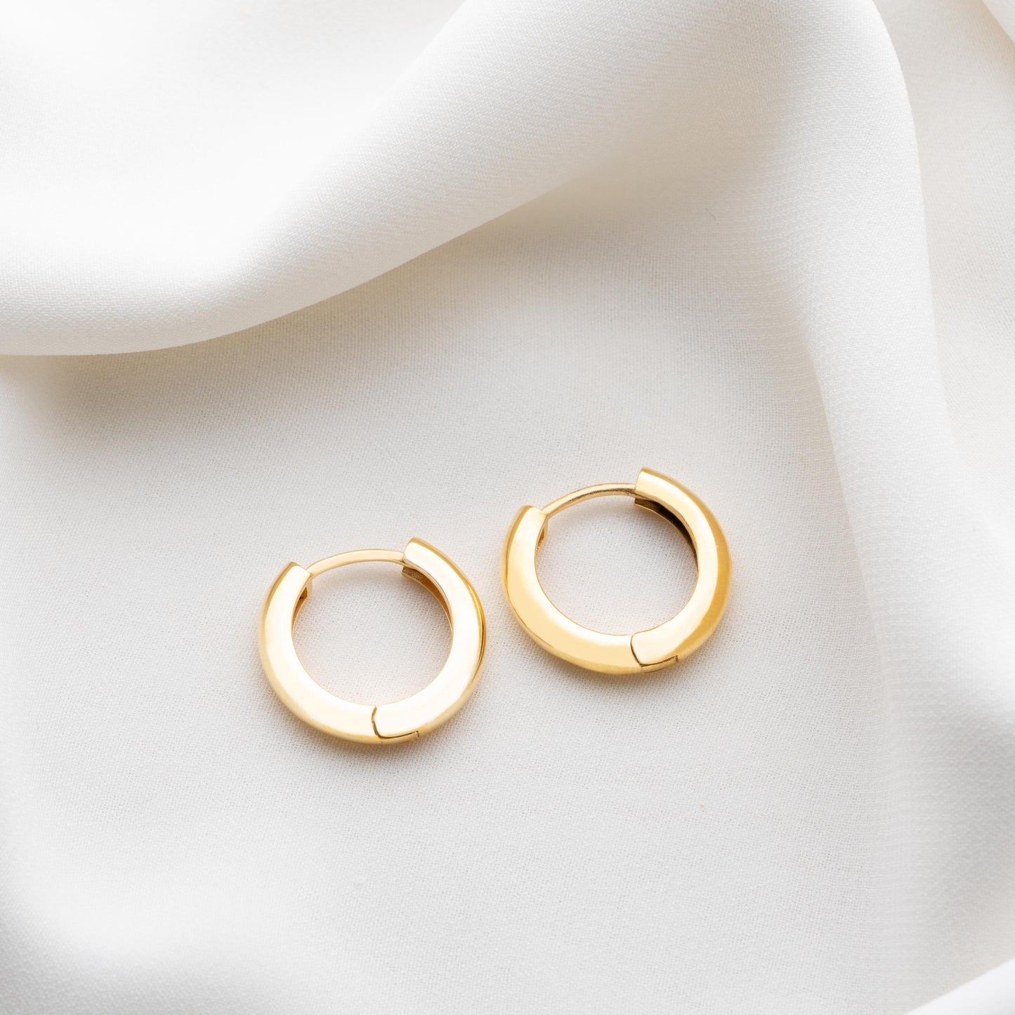 Hoop Earrings, Gold Silver Huggie Hoops, Small Thin Double Pearl Beaded Hoops,Heart Custom Large Hoop Earrings,Trendy Jewelry Gift for Women