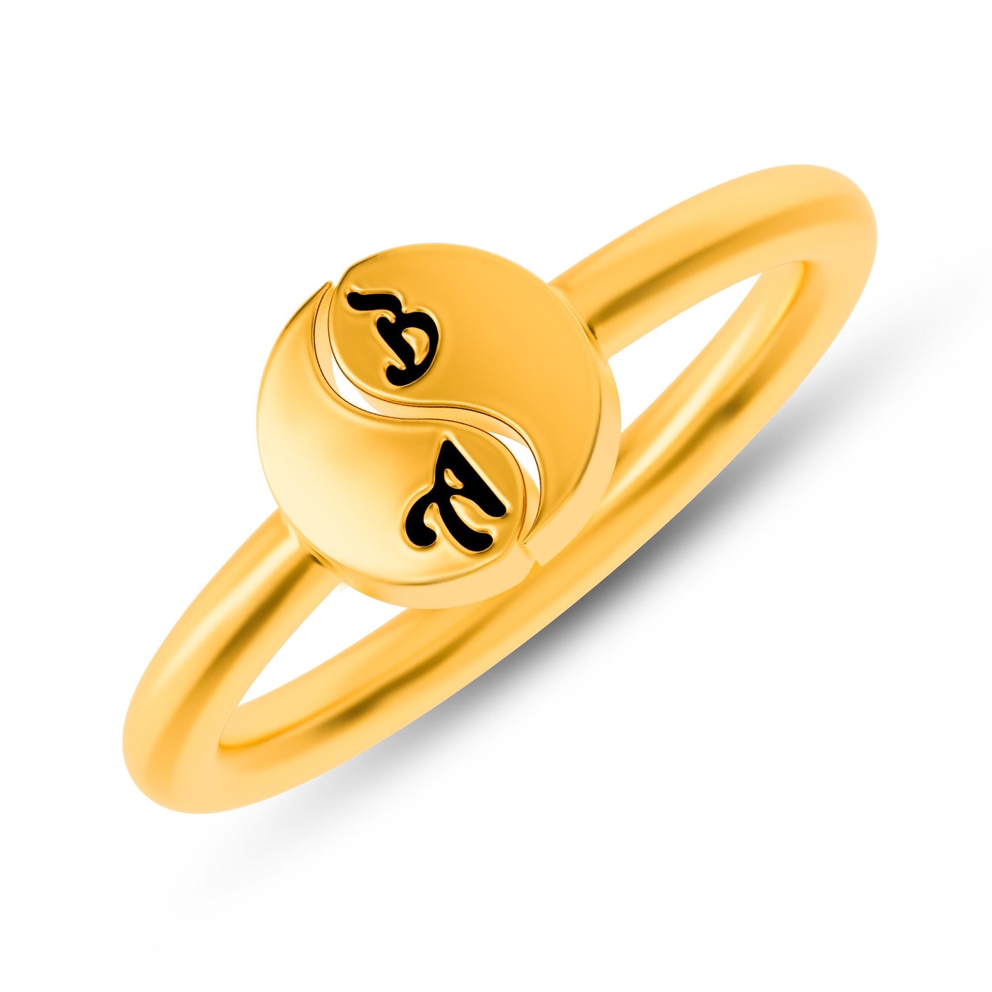 Engraved Signet Ring, Adjustable Pinky Ring, Minimalist Claddagh Cameo Ring, Custom Handwriting Name Letter Initial Couples Elden Inspired