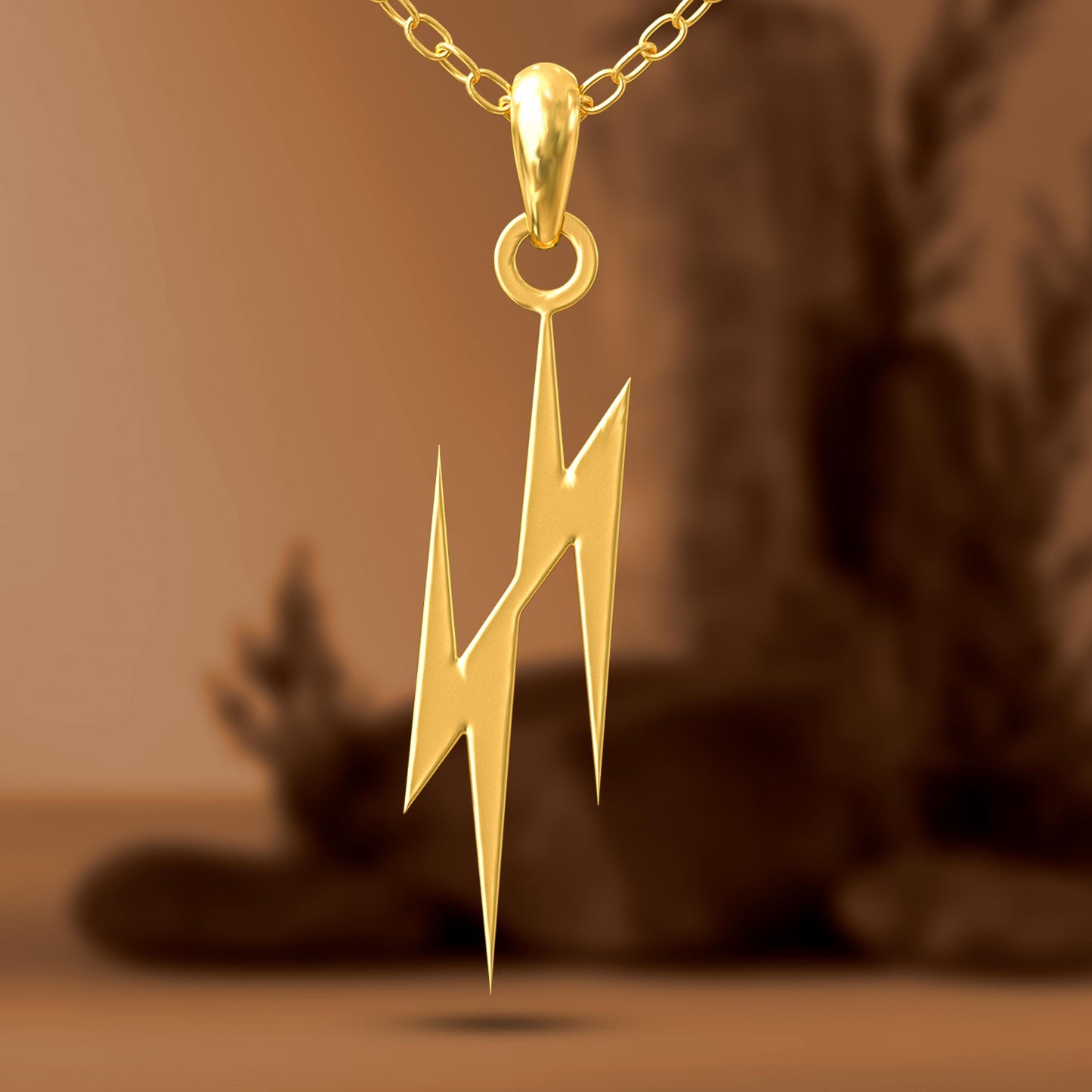 Handmade 925 Sterling Silver Lightning Bolt Necklace–Dainty Gold Plated Charm,Silver Charms,Layering Necklace,Statement Pendant,Gift for Her