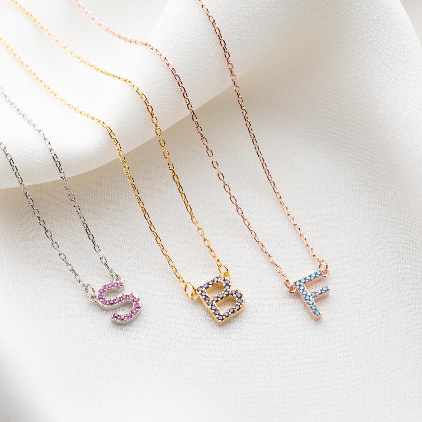 Letter Initial Necklace,Minimalist Bubble Charm Jewelry,Personalized Name Necklace, Birthday Gift for Her, Necklace for Women,Charm Necklace
