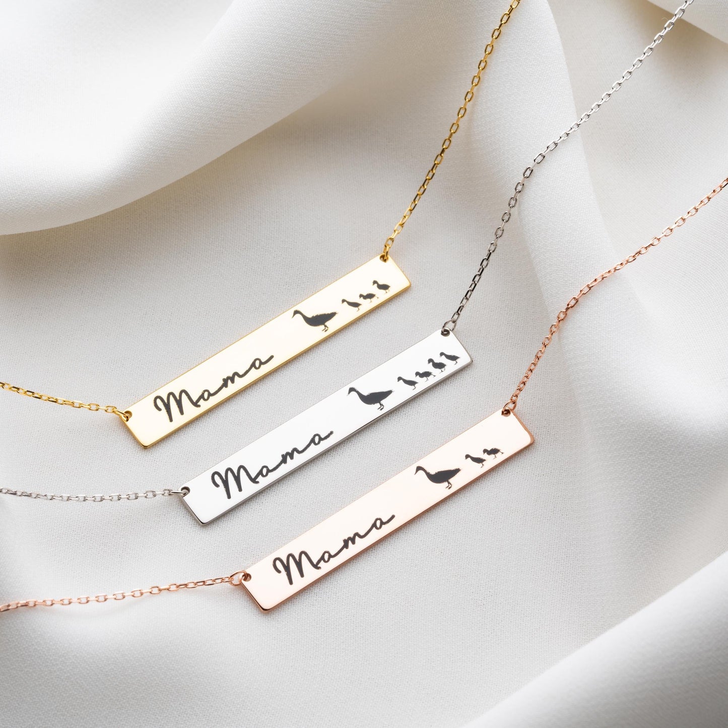 Mom Bar Necklace, Gold Name Bar Jewelry, Custom Personalized Necklace for Mom, New Mom Gift, Mothers Day Gift, Personalized Jewelry for Her
