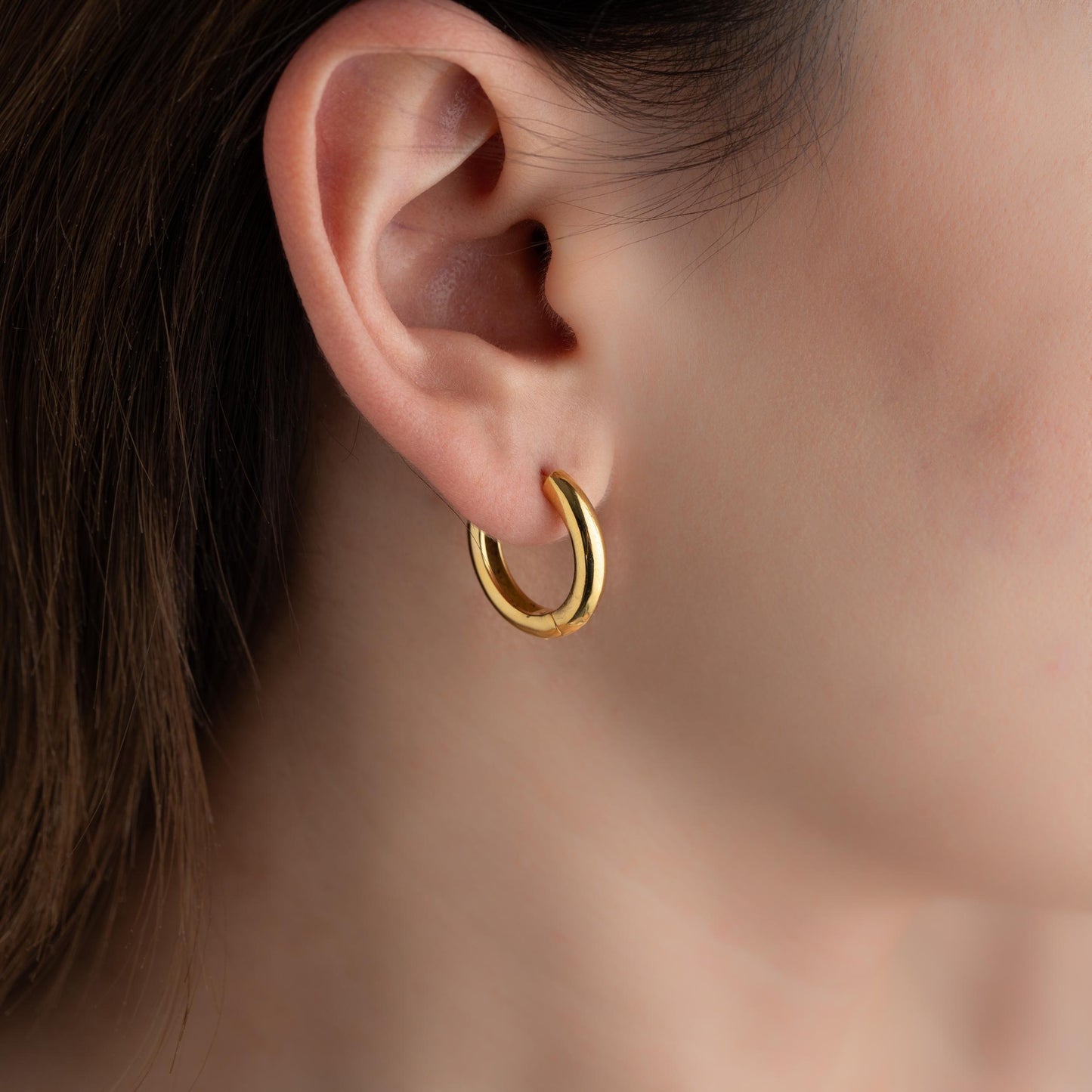 Hoop Earrings, Gold Silver Huggie Hoops, Small Thin Double Pearl Beaded Hoops,Heart Custom Large Hoop Earrings,Trendy Jewelry Gift for Women