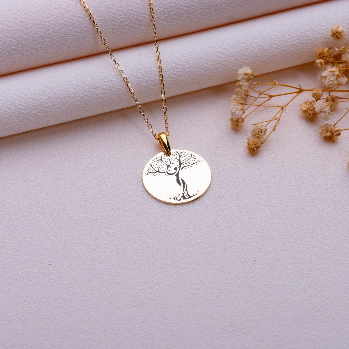 Tree of Life Pendant,Celtic Tree of Life Necklace,Silver Family Tree Charm,Minimalist Handmade Jewelry, Gift for Her, Birthday,Anniversary
