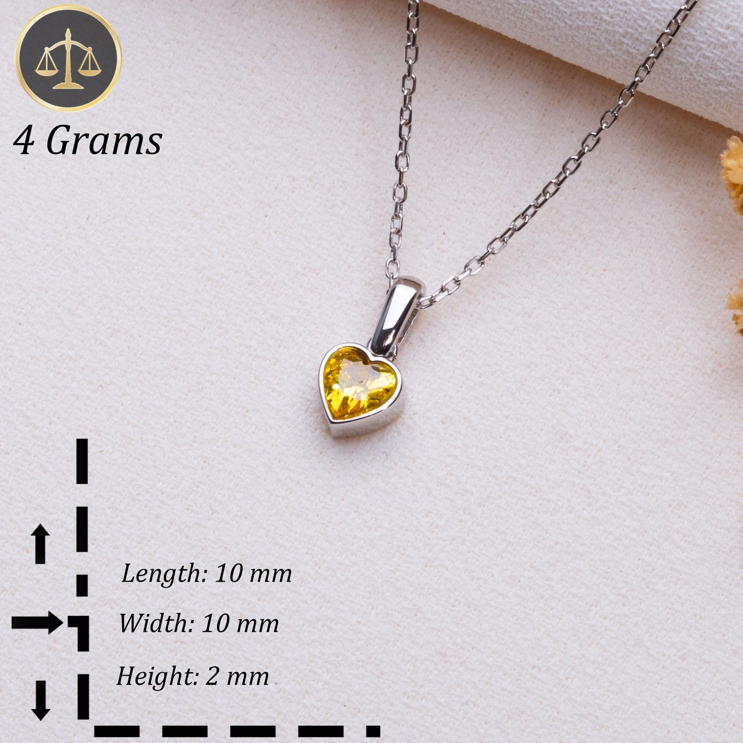 Heart Birthstone Necklace • Tiny Gold Heart Pendant with Charm • Personalized Birthstone Jewelry Gift • Dainty Heart Necklace • Gift for Her