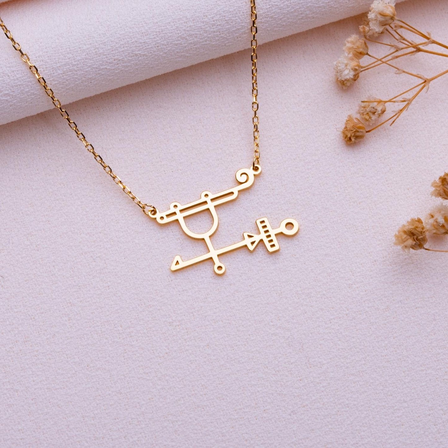 Sabnock Sigil Witch Necklace • Lucifer Lilith Protection Sigil Pendant • Gothic Halloween Jewelry • Custom Supernatural Necklace for Her