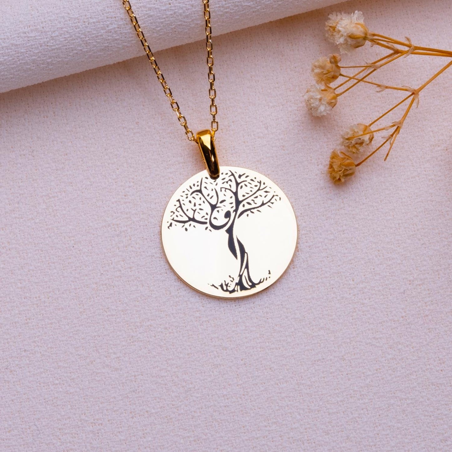 Tree of Life Pendant,Celtic Tree of Life Necklace,Silver Family Tree Charm,Minimalist Handmade Jewelry, Gift for Her, Birthday,Anniversary