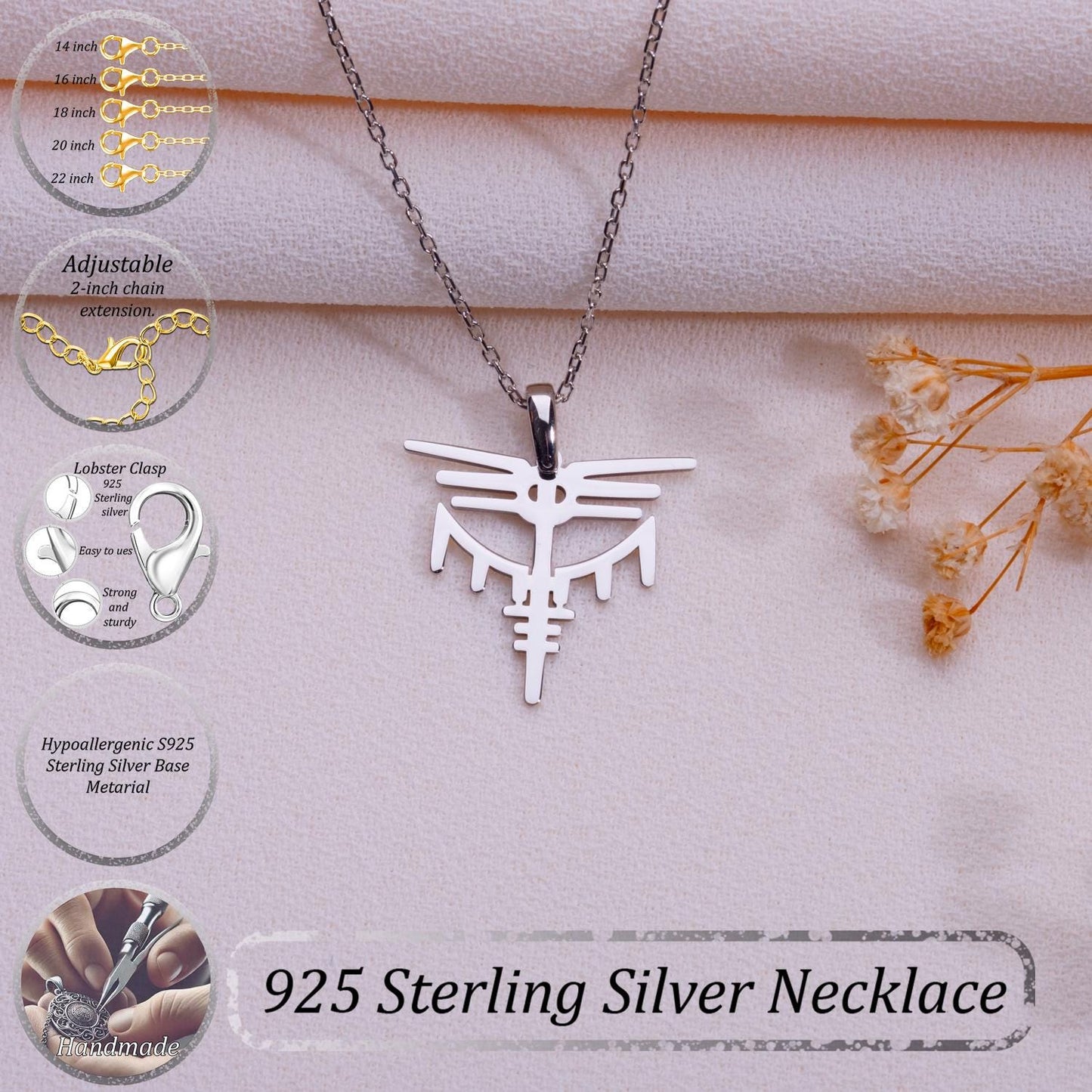 Valkyrie Pendant Necklace – Dragon Statement Jewelry,Handmade Medieval Festival Necklace for Women,Unique Gift for Her,Valkyrie Necklace