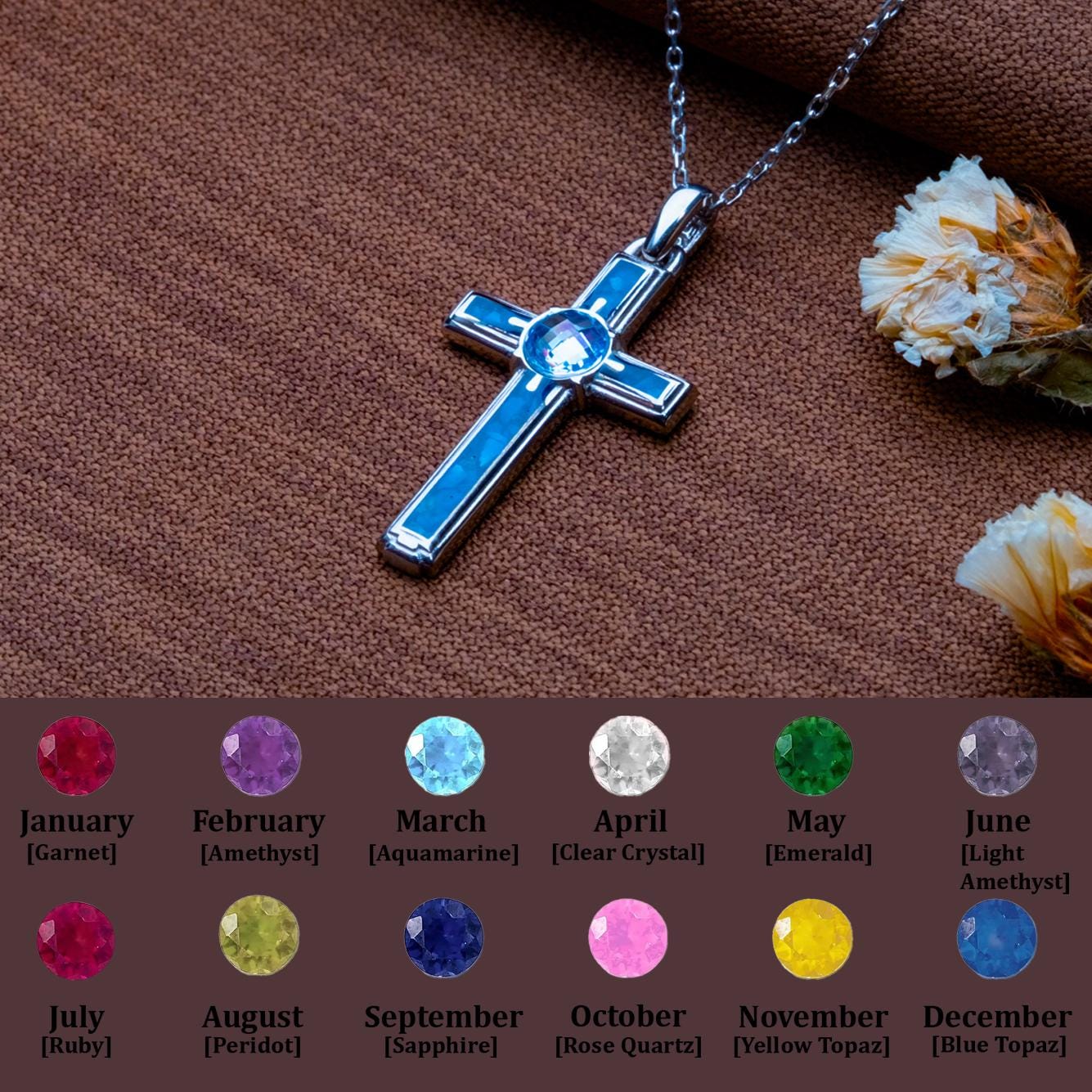 Blue Agate Cross Necklace-Gold Cross for Men,Pearl Charm,Tiny Silver Diamond Pendant,Gothic Orthodox Statement,Wedding Gift,Fashion Jewelry