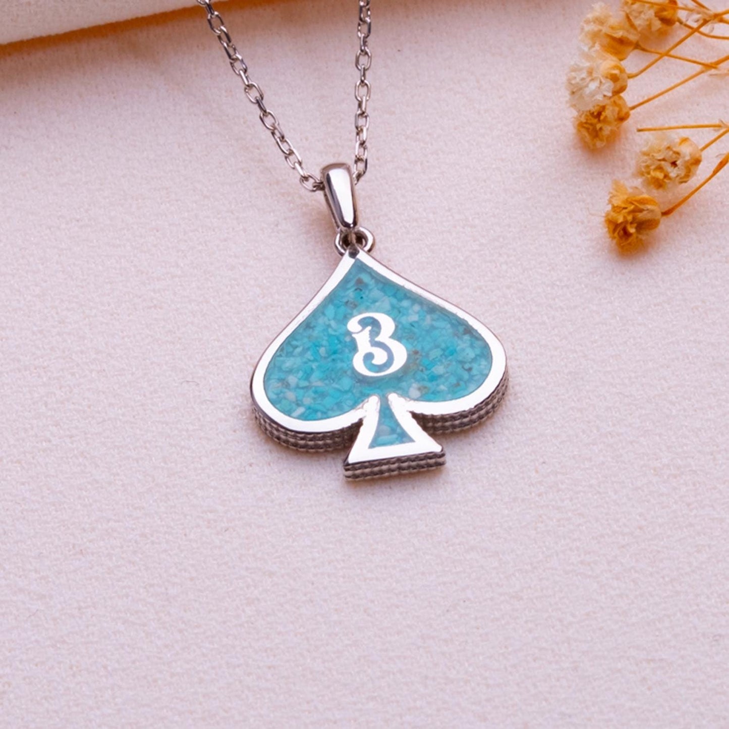 Turquoise Initial Necklace-Pearl Choker-Vintage Delicate Pendant-Custom Silver Letter Jewelry-Handmade Ocean Agate Charm-Natural Stone Gift