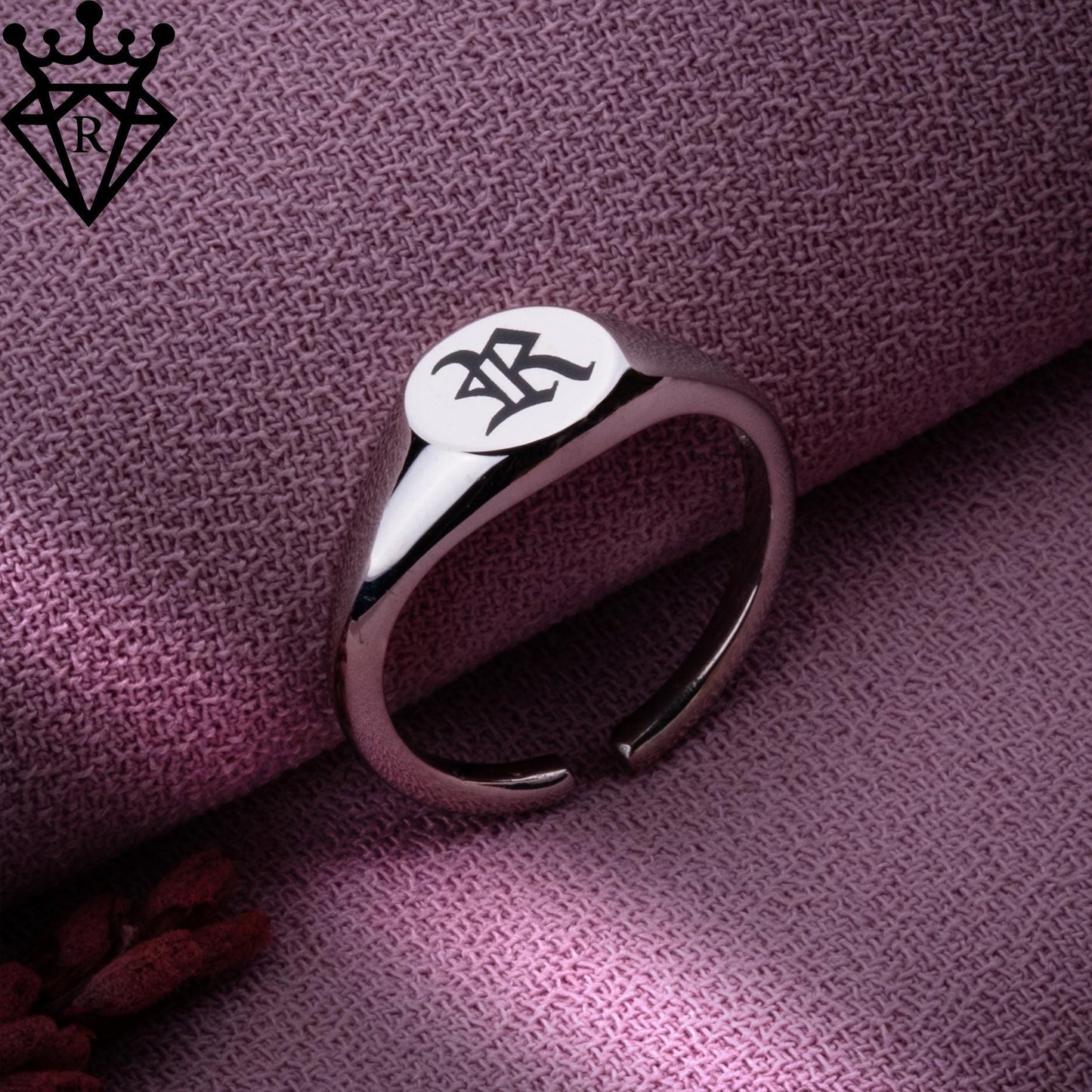 Initial Ring ,Gold or Silver Initial Ring,Dainty Script Personalized Jewelry,Men’s & Women’s Custom Initial Band,Wedding or Anniversary Gift