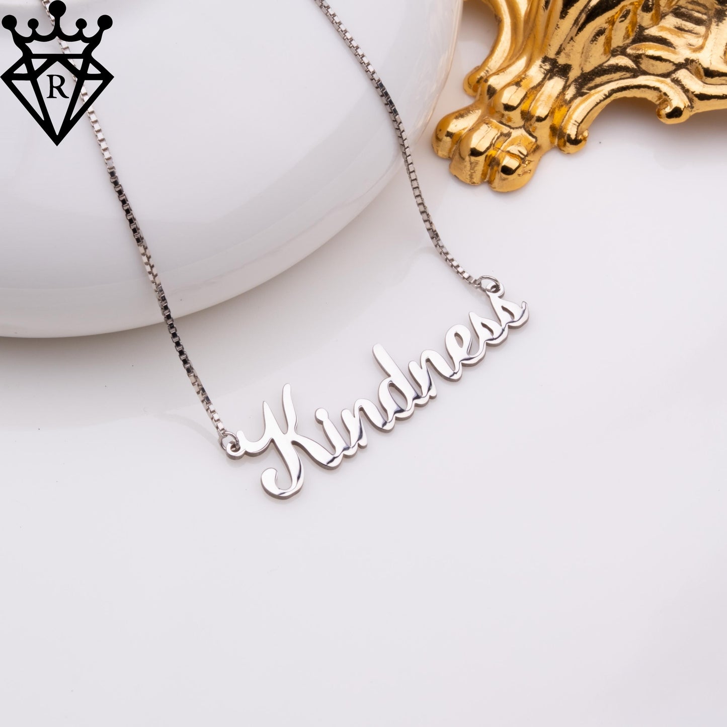 Custom Name Necklace,Gold or Silver Name Plate Necklace,Personalized Name Jewelry,Dainty Name Necklace,Birthday Gift,Customized Gift for Her