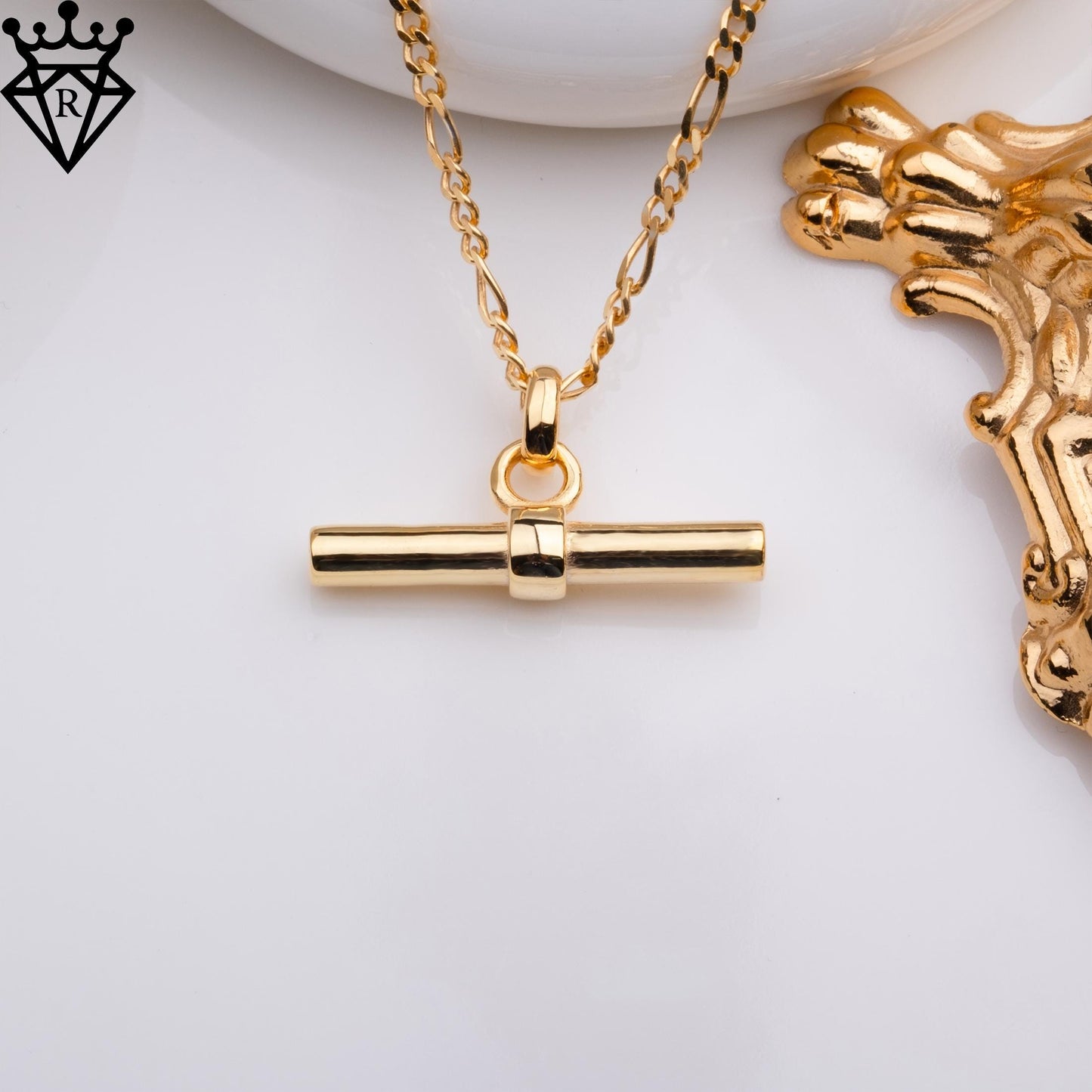 T Bar Necklace, Minimalist Bar Pendant, 925 Sterling Silver or Gold Plated, Handmade Chain Necklace for Women, Wedding or Birthday Gift
