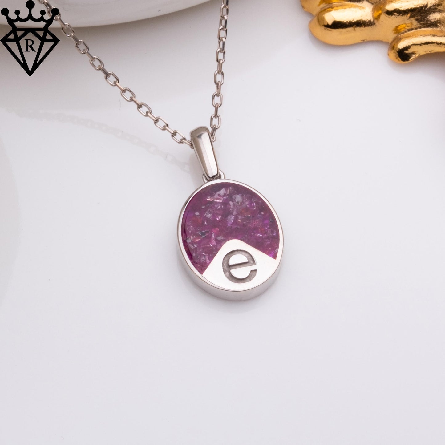Garnet Initial Necklace–Personalized Birthstone Jewelry,Custom Initial Pendant,Handmade Necklace Gift for Mom,Anniversary Wedding UniqueGift