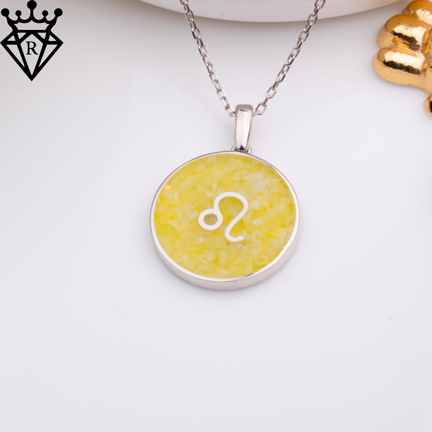 Natural Jade Zodiac Birthstone Crystal Gemstone Necklace – Handmade Pendant, Dainty Gold Astrology Stone Necklace Gift,925 sterling silver