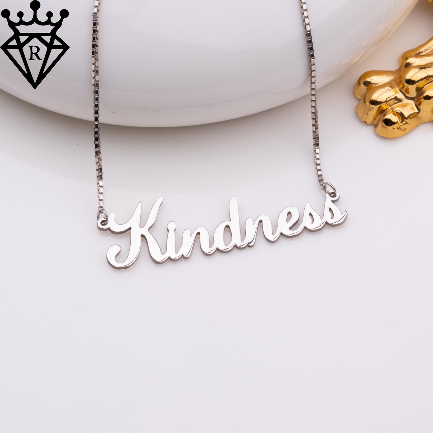 Custom Name Necklace,Gold or Silver Name Plate Necklace,Personalized Name Jewelry,Dainty Name Necklace,Birthday Gift,Customized Gift for Her