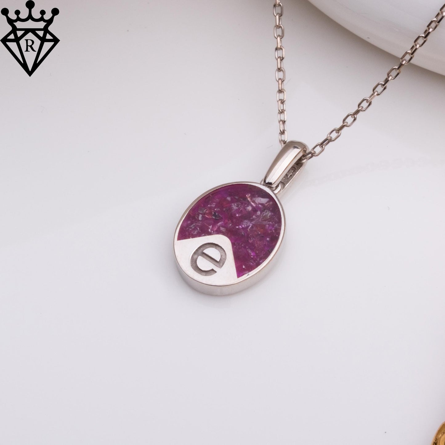 Garnet Initial Necklace–Personalized Birthstone Jewelry,Custom Initial Pendant,Handmade Necklace Gift for Mom,Anniversary Wedding UniqueGift