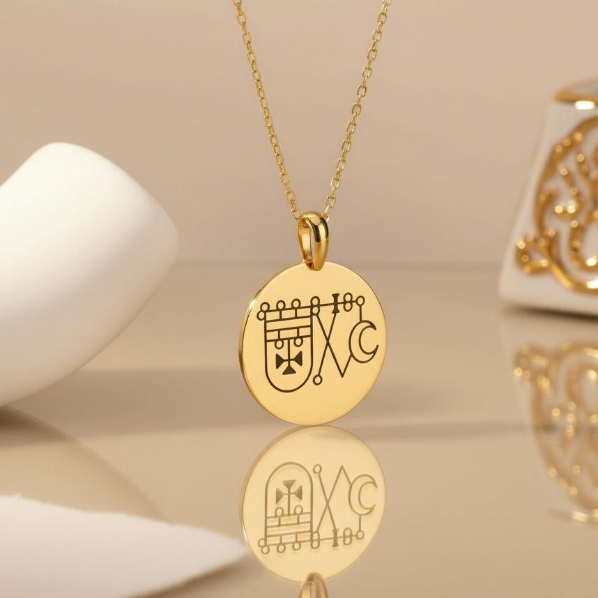 Bathin Sigil Necklace | 925 Sterling Silver Unisex Jewelry | Gothic Occult Symbol | Meaningful Spiritual Gift