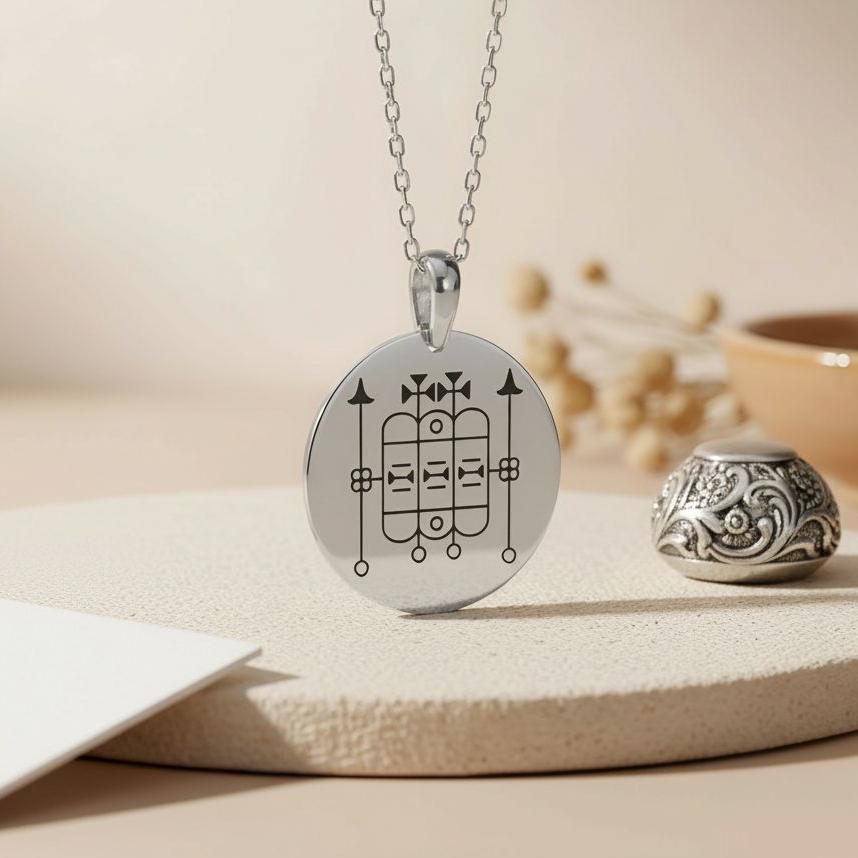 Forneus Sigil Necklace | 925 Sterling Silver Unisex Jewelry | Gothic Occult Talisman | Meaningful Spiritual Gift