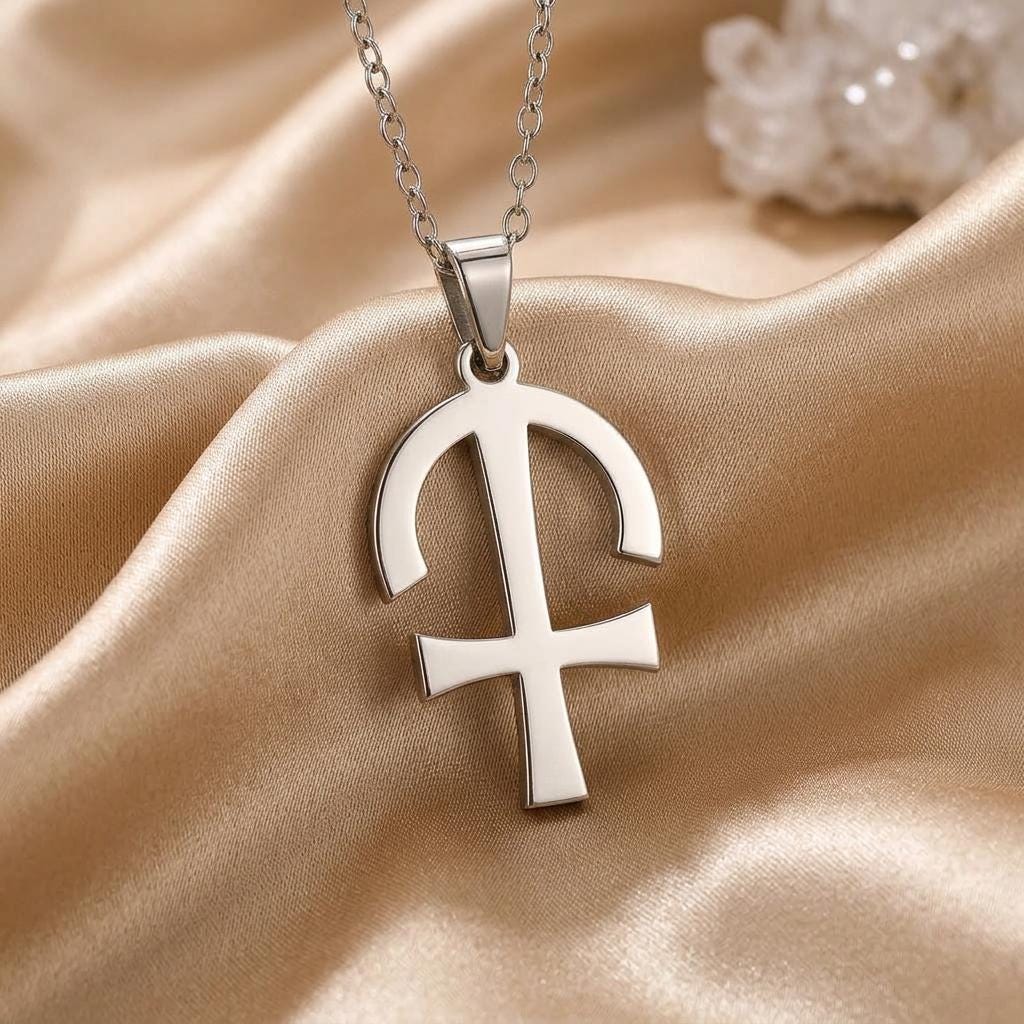 Kronos Symbol Necklace 925 Sterling Silver Handmade Astrological Pendant | For Astrology Enthusiasts | Symbolic Celestial Jewelry