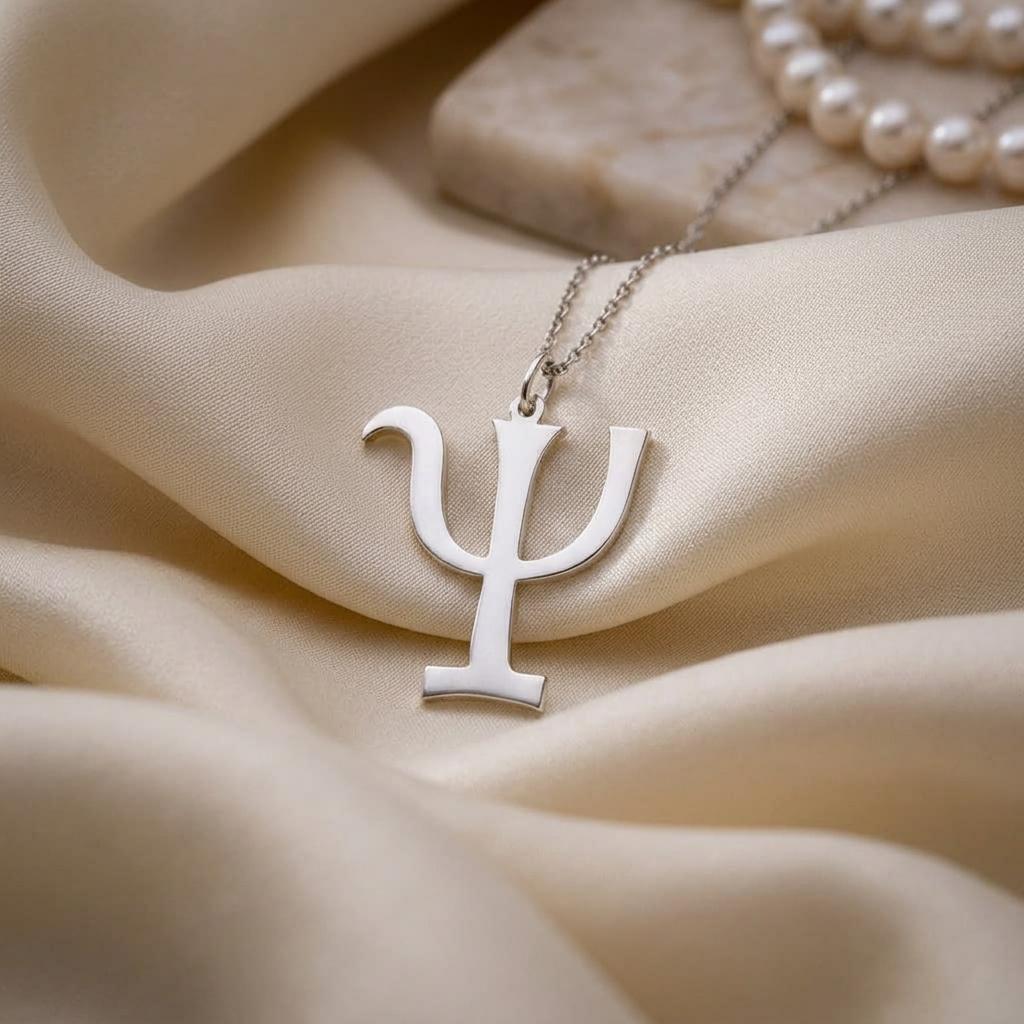 Psyche Symbol Necklace | 925 Sterling Silver | Psychology Symbol | Meaningful Gift