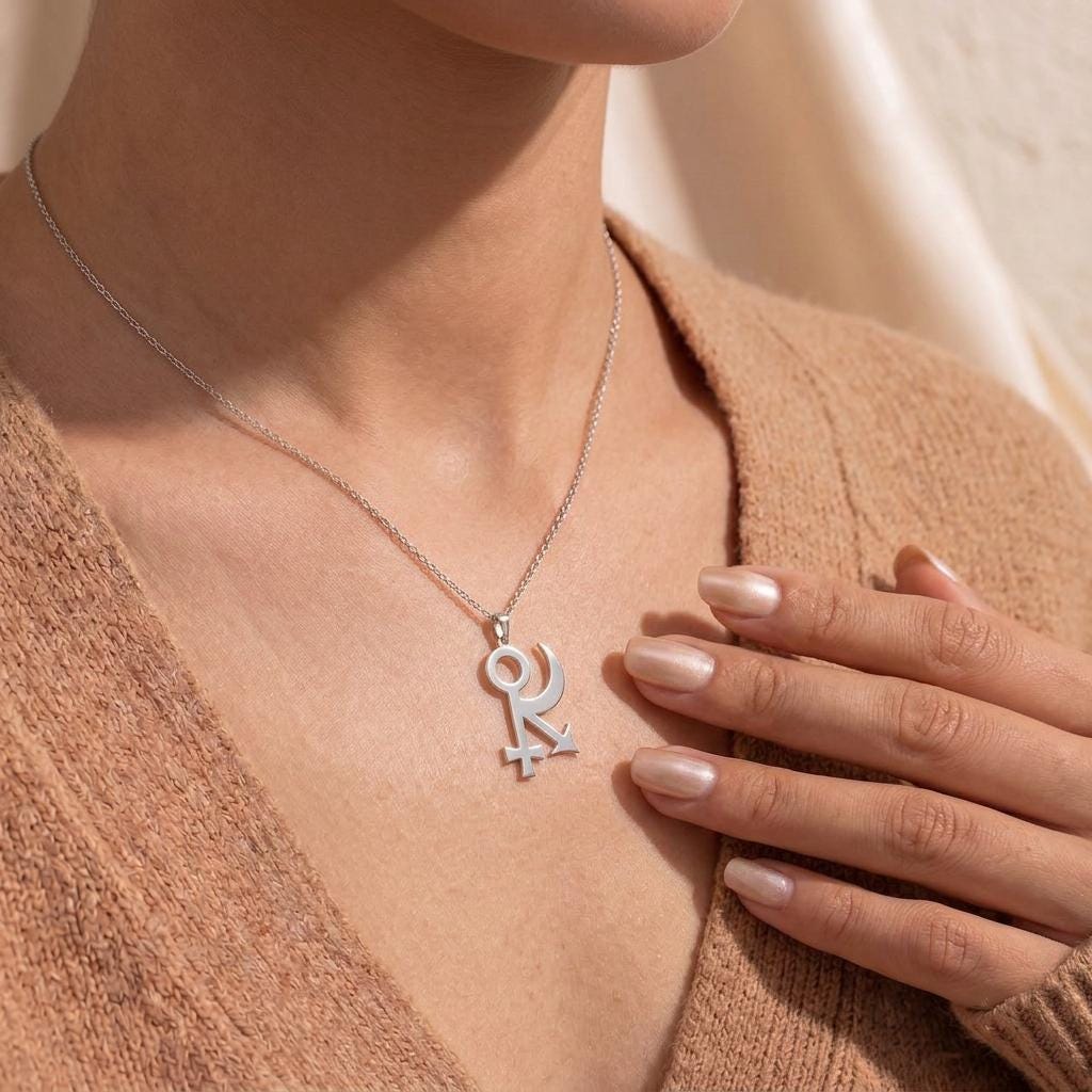 Sphinx Symbol Necklace | 925 Sterling Silver | Mystical Symbolism | Expression of Identity