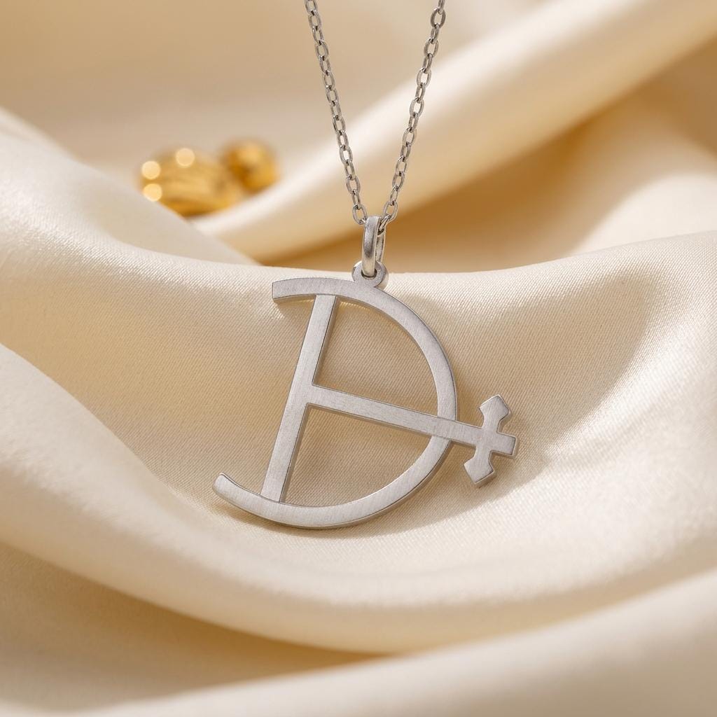 Magnesium Symbol Necklace | 925 Sterling Silver | Minimalist Symbolic Jewelry | Science & Wellness Gift
