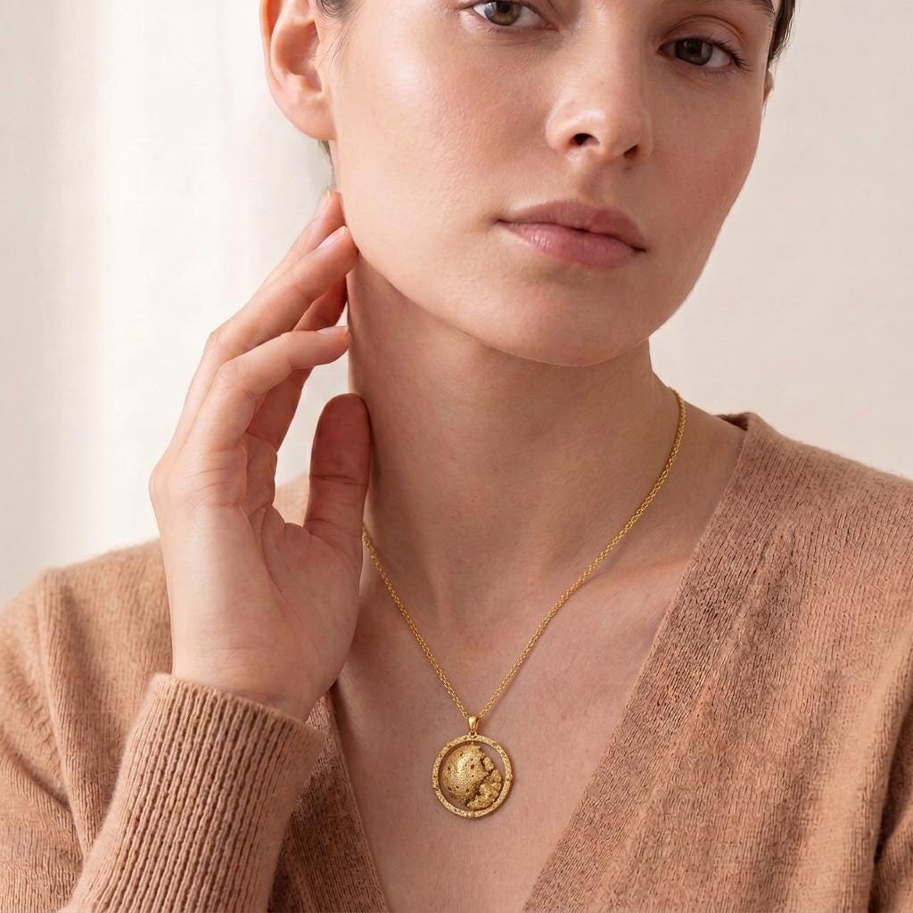 Pallas Asteroid Pendant Necklace | 925 Sterling Silver | Celestial Cosmic Theme | Unique Astronomy Gift