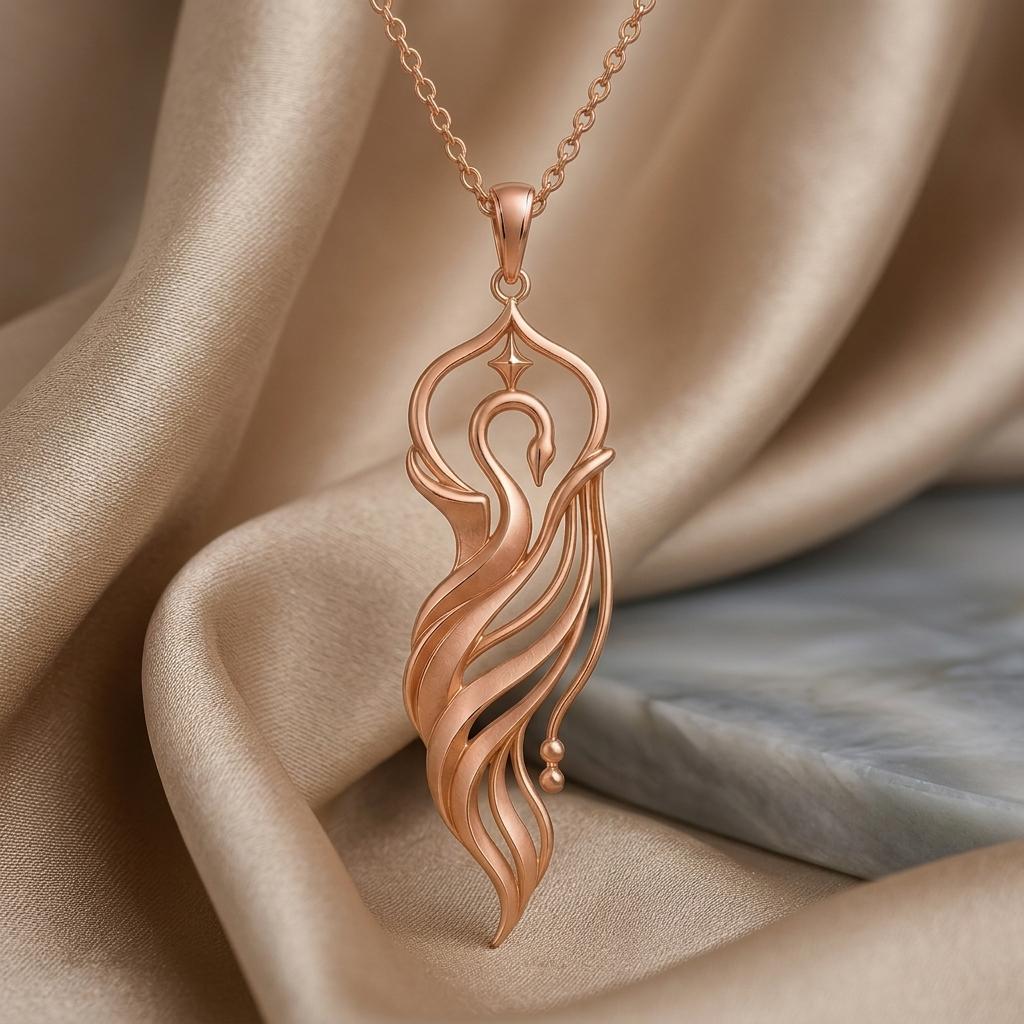Swan Veil Crest pendant | 925 Sterling Silver | Elegant Nature Inspired | Meaningful Occasion Gift