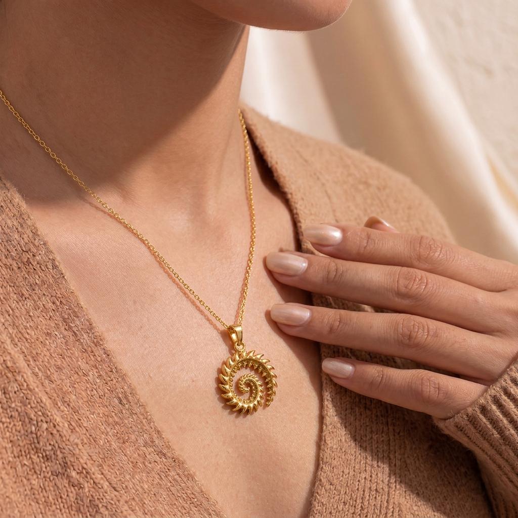 Helicoprion Spiral Tooth Pendant | Paleontology Enthusiasts | Prehistoric Fossil Theme | Unique Statement Gift