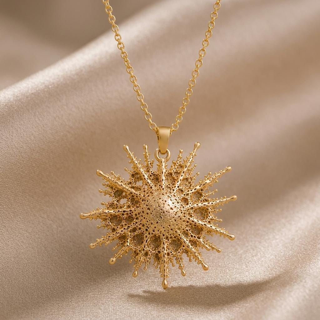Shaula Star Pendant Necklace | Gold Plated 925 Silver | Celestial Intricate Design | Special Occasion Gift