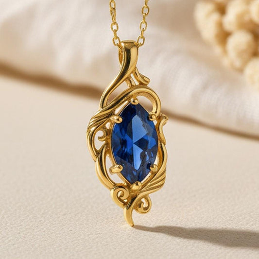 Elven Sapphire jewelry design featured in the Rimossa meaning guide