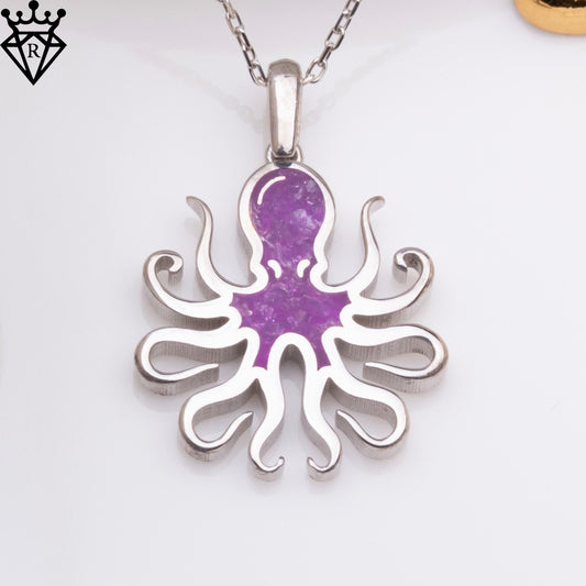 Amethyst Octopus - Gemstone jewelry design featured in the Rimossa meaning guide