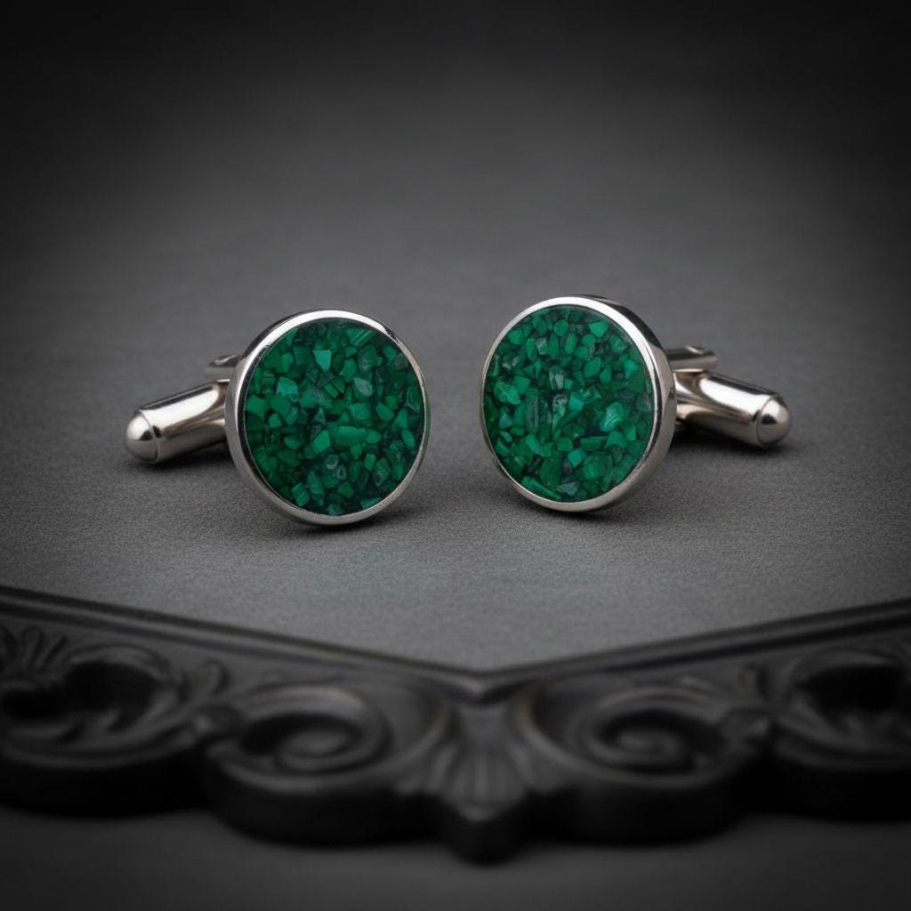 Personalized Malachite Stone Cufflinks: History, Meaning, and Jewelry Symbolism