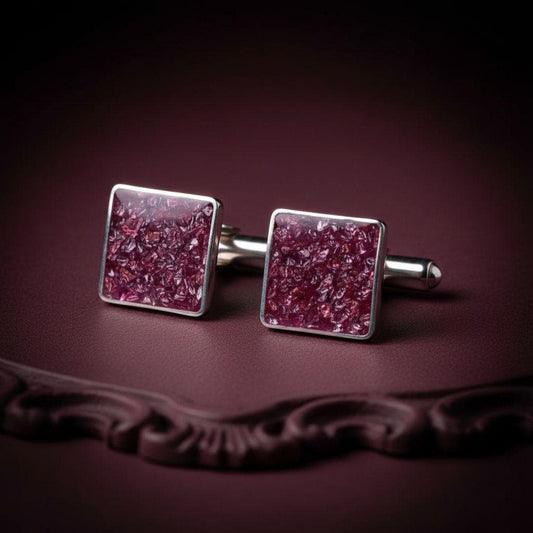 Personalized Garnet Cufflinks jewelry design featured in the Rimossa meaning guide
