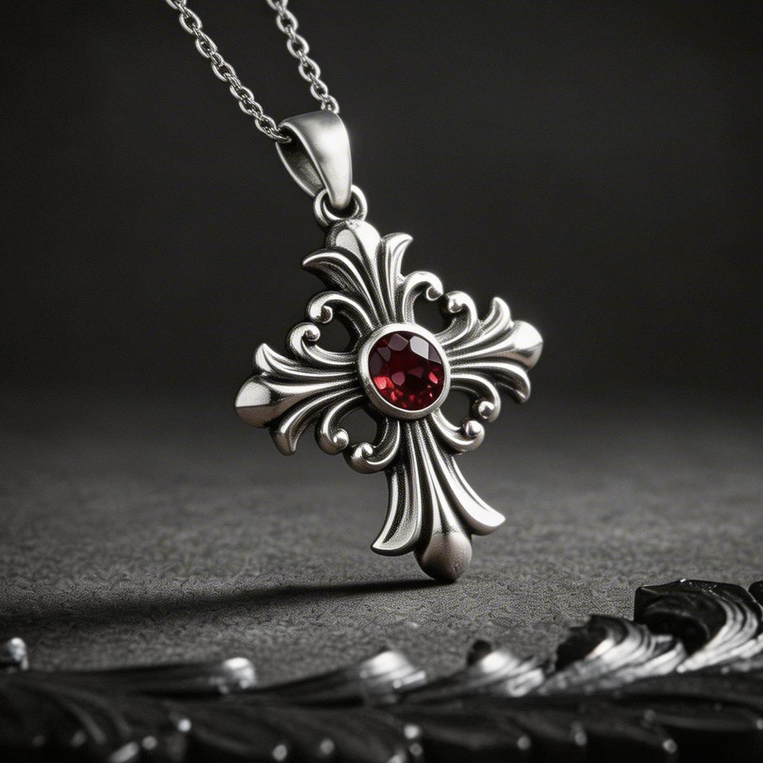 Birthstone Cross jewelry design featured in the Rimossa meaning guide