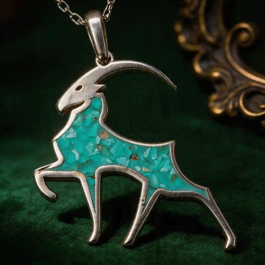 Turquoise Capricorn Goat 14K Gold Plated Birthstone: History, Meaning, and Jewelry Symbolism