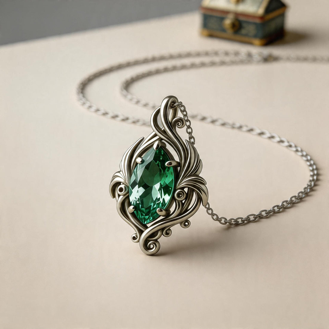 Emerald Flow jewelry design featured in the Rimossa meaning guide