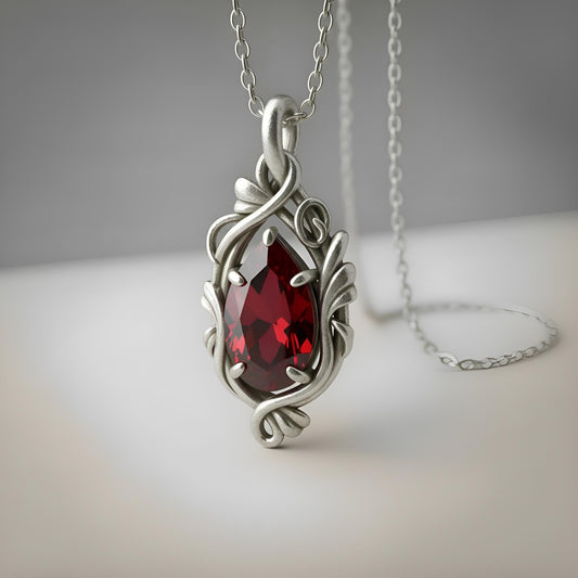 Ruby Teardrop jewelry design featured in the Rimossa meaning guide