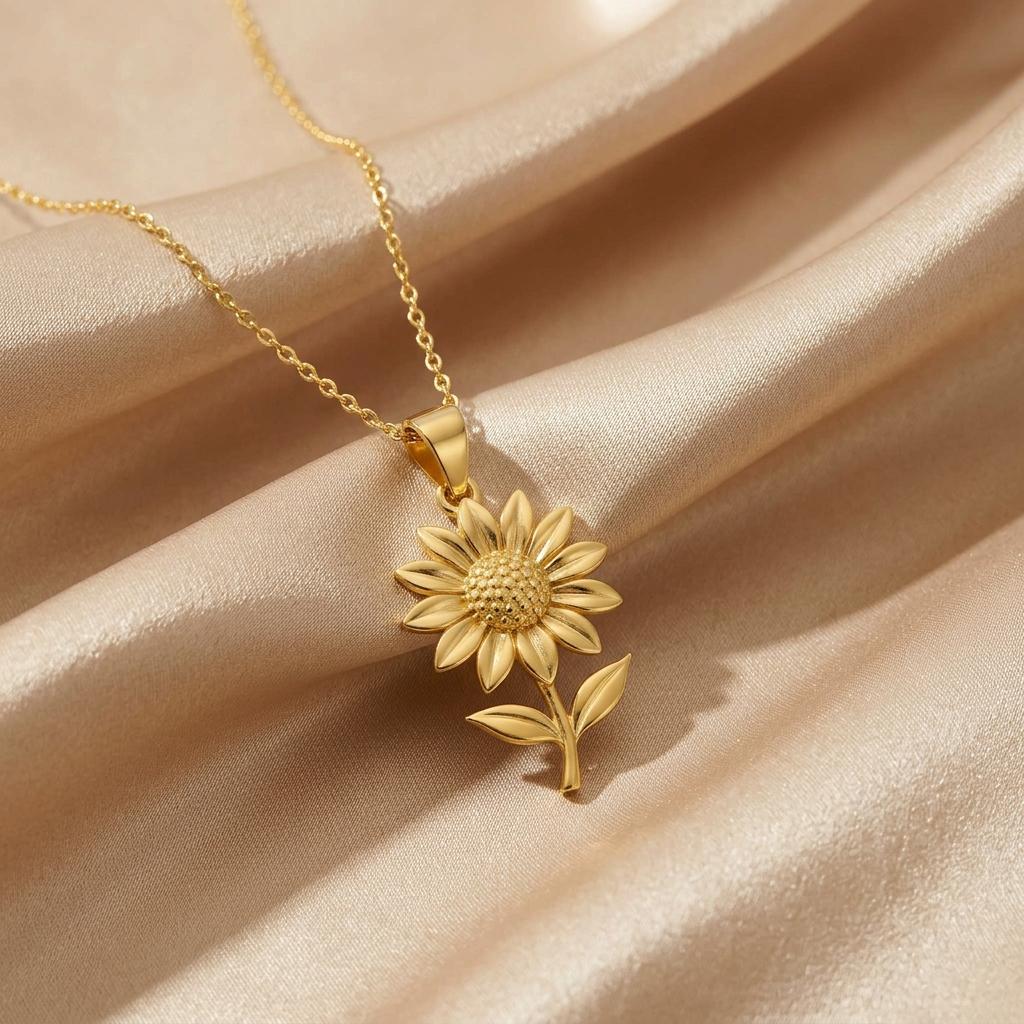 Sunflower jewelry design featured in the Rimossa meaning guide