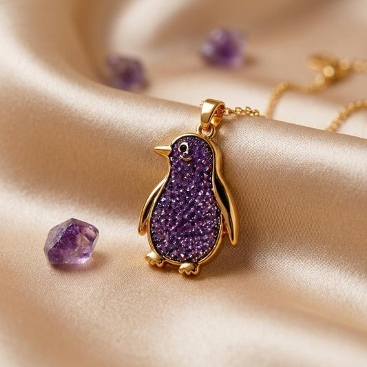 Amethyst Druzy Penguin: History, Meaning, and Jewelry Symbolism
