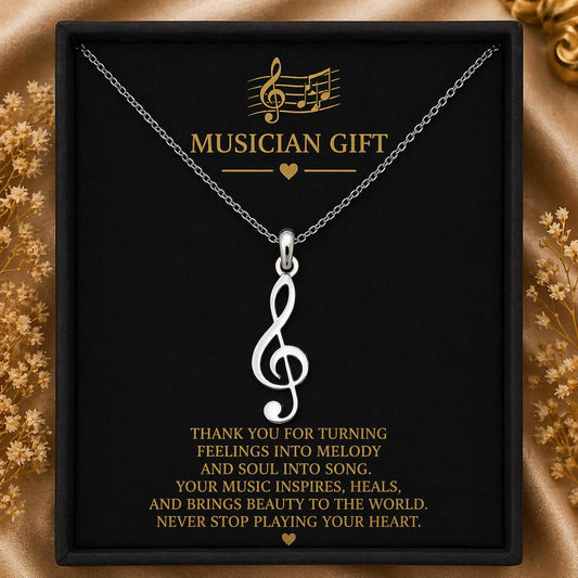 Treble Clef Music Symbol for Musicians Handmade jewelry design featured in the Rimossa meaning guide