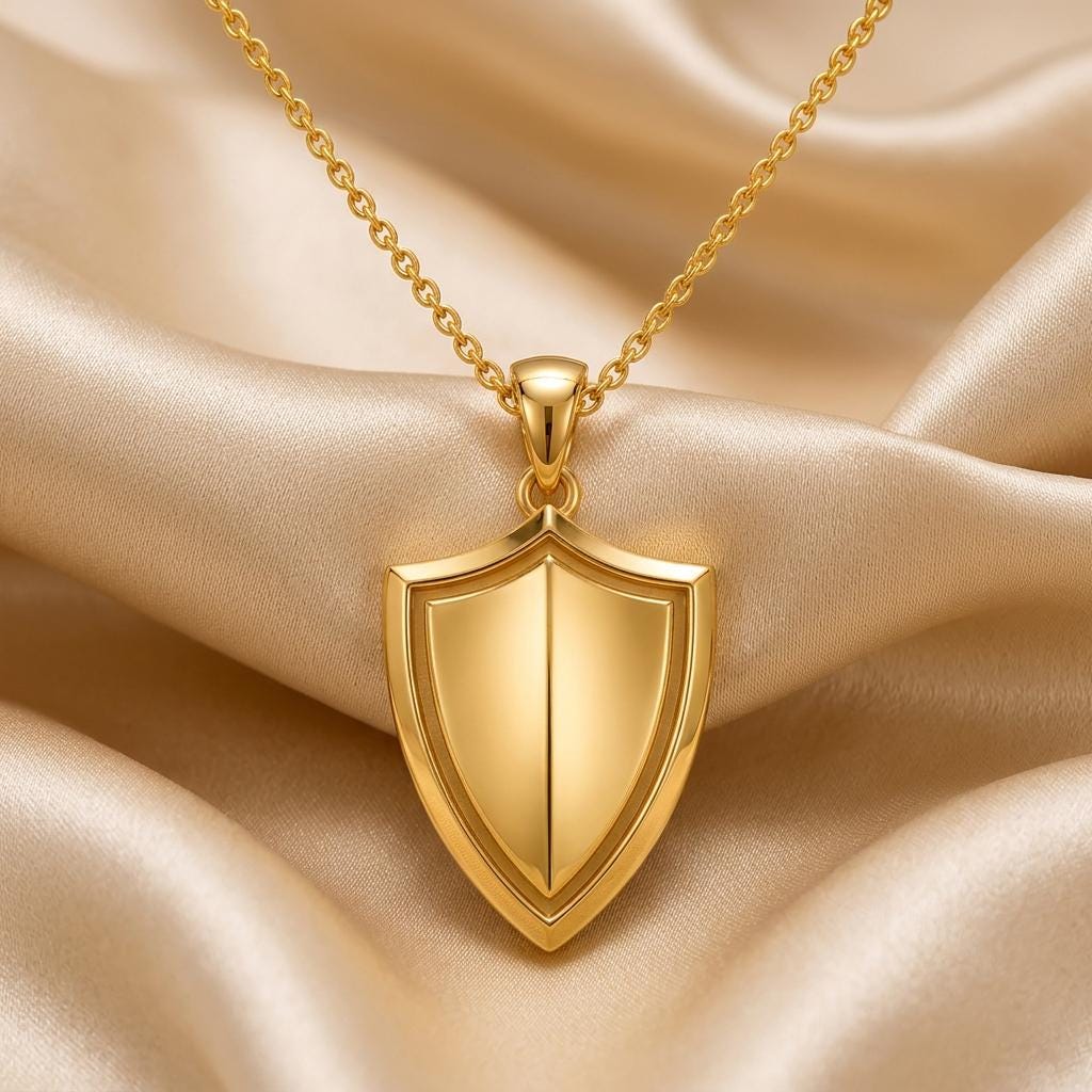 Guardian Shield jewelry design featured in the Rimossa meaning guide