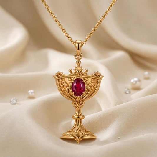 Divine Chalice jewelry design featured in the Rimossa meaning guide