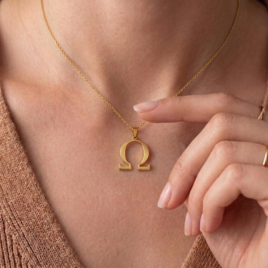 Omega Symbol jewelry design featured in the Rimossa meaning guide
