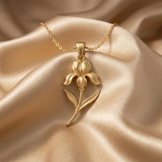 Iris Flower jewelry design featured in the Rimossa meaning guide
