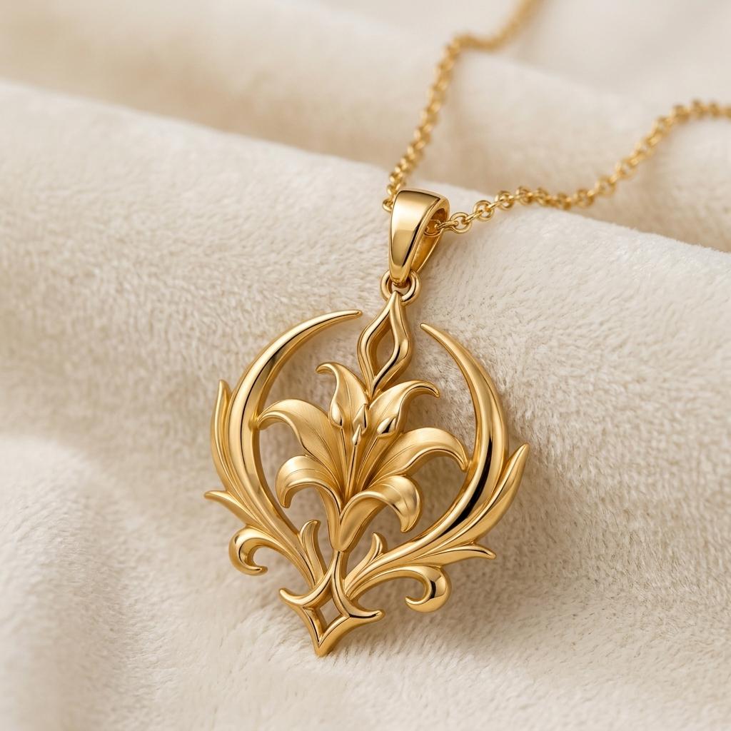 Aurora Lily Crest jewelry design featured in the Rimossa meaning guide