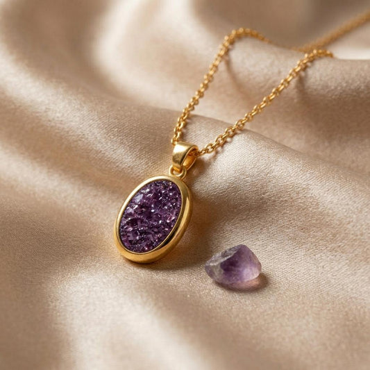 Amethyst Druzy Oval: History, Meaning, and Jewelry Symbolism