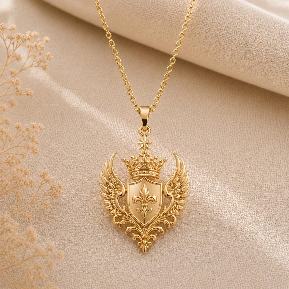 Queen Seraph Crest jewelry design featured in the Rimossa meaning guide