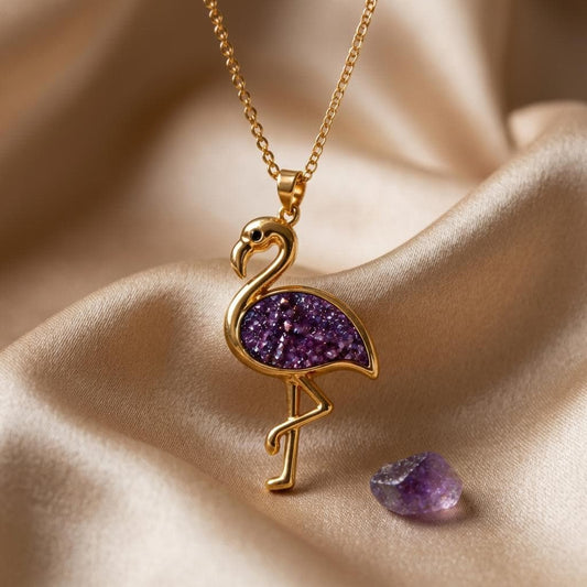 Amethyst Druzy Flamingo: History, Meaning, and Jewelry Symbolism